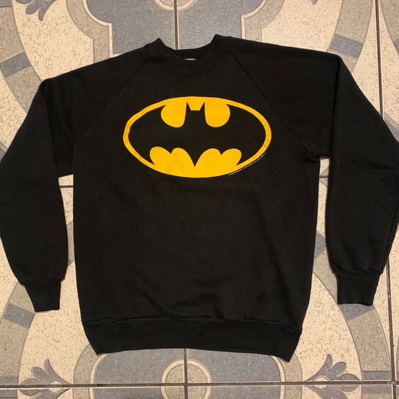 Anvil Other - Vintage ‘86 Batman Logo Crewneck Sweatshirt Sz L